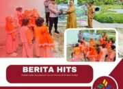 Polsek Kunto Darussalam Tanam Pohon di TK Wira Pertiwi