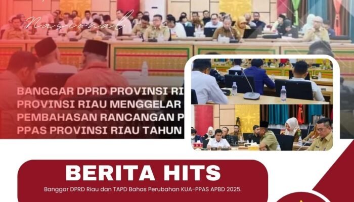 Banggar DPRD Riau dan TAPD Bahas Perubahan KUA-PPAS APBD 2025