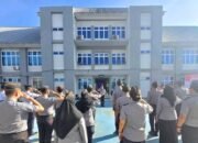 Apel Pagi Lapas Narkotika Rumbai, Kasi Adm. Kamtib Ajak Petugas Bekerja Sesuai Tupoksi