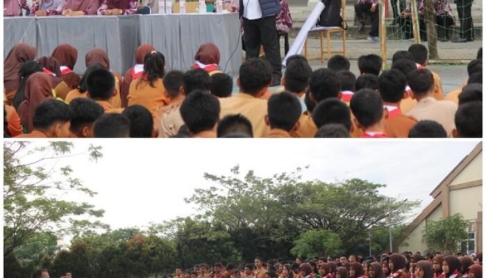 Kepala BNNK Pekanbaru Tanamkan Nilai Anti Narkoba kepada 546 Pelajar SMPN 45