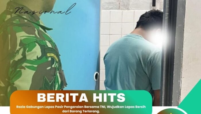 Razia Gabungan Lapas Pasir Pengaraian Bersama TNI, Wujudkan Lapas Bersih dari Barang Terlarang
