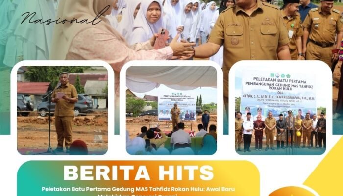 Peletakan Batu Pertama Gedung MAS Tahfidz Rokan Hulu: Awal Baru Melahirkan Generasi Qurani