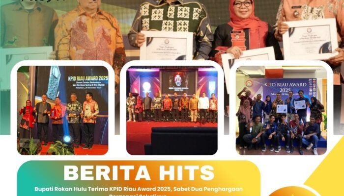 Bupati Rokan Hulu Terima KPID Riau Award 2025, Sabet Dua Penghargaan Bergengsi Sekaligus