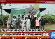 Tiga Atlet Rokan Hulu Wakili Riau di Kejurnas Horseback Archery Bromo 2025