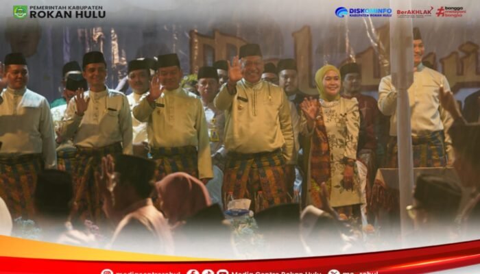 Pembukaan MTQ Ke-25 Tingkat Kabupaten Rohul Berjalan Meriah Dan Lancar Meski Diawali Rintik Hujan