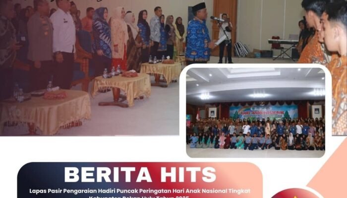 Lapas Pasir Pengaraian Hadiri Puncak Peringatan Hari Anak Nasional Tingkat Kabupaten Rokan Hulu Tahun 2025