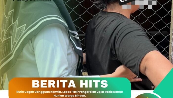 Rutin Cegah Gangguan Kamtib, Lapas Pasir Pengaraian Gelar Razia Kamar Hunian Warga Binaan