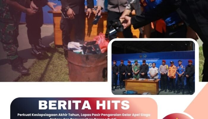 Perkuat Kesiapsiagaan Akhir Tahun, Lapas Pasir Pengaraian Gelar Apel Siaga Nataru dan Pemusnahan Barang Bukti 