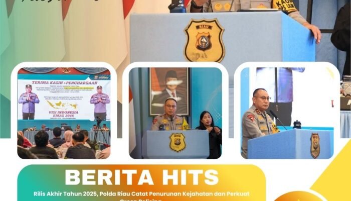 Rilis Akhir Tahun 2025, Polda Riau Catat Penurunan Kejahatan dan Perkuat Green Policing