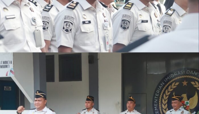 Tampil dengan Seragam PDH Baru, Lapas Pasir Pangaraian Gelar Apel Pagi Awal Tahun 2026