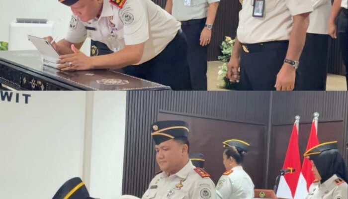 Kalapas Pasir Pangarayan Hadiri Penandatanganan Perjanjian Kinerja di Kanwil Ditjenpas Riau