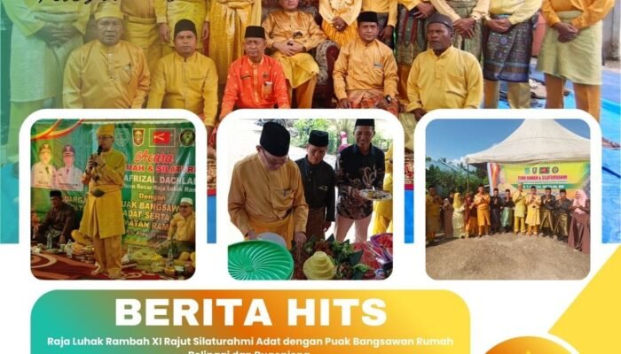 Raja Luhak Rambah XI Rajut Silaturahmi Adat dengan Puak Bangsawan Rumah Belinggi dan Bugonjong