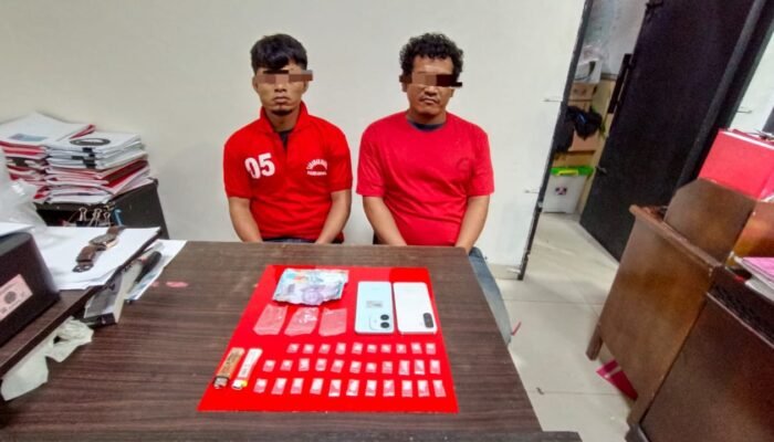 Satresnarkoba Polres Rokan Hulu Berhasl Ungkap Peredaran Sabu 6,92 Gram di Tambusai Barat, Dua Pengedar Diamankan