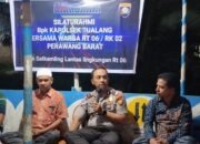 Jaga Kamtibmas, Kapolsek Tualang Silaturahmi dengan Warga RT 06 RK 02 Kampung Perawang Barat