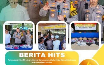 Penanganan Konflik Lahan di Bonai Darussalam, Waka Polda Riau Minta Proses Hukum Berjalan Tuntas