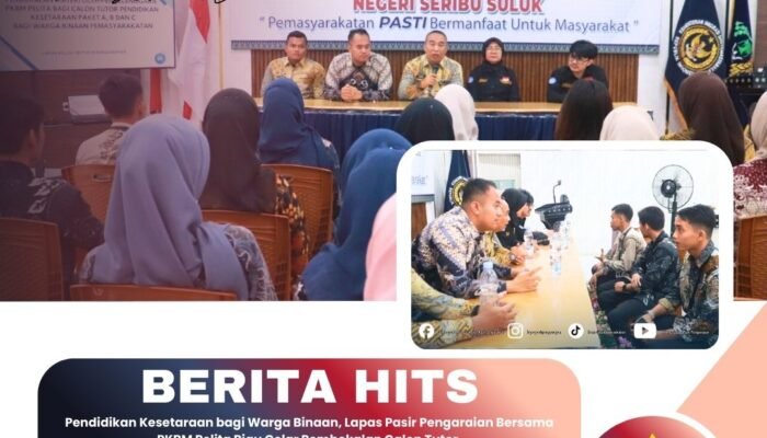 Pendidikan Kesetaraan bagi Warga Binaan, Lapas Pasir Pengaraian Bersama PKBM Pelita Riau Gelar Pembekalan Calon Tutor