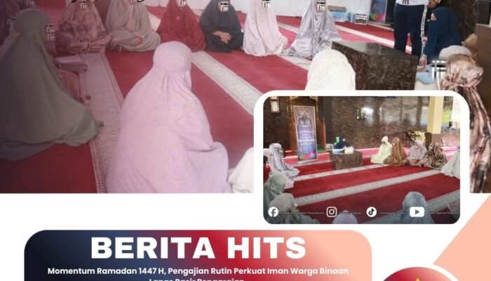 Momentum Ramadan 1447 H, Pengajian Rutin Perkuat Iman Warga Binaan Lapas Pasir Pengaraian