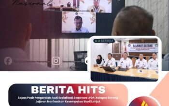 Lapas Pasir Pengaraian Ikuti Sosialisasi Beasiswa LPDP, Kalapas Dorong Jajaran Manfaatkan Kesempatan Studi Lanjut