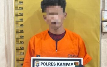 Polres Kampar Tangkap Pelaku Pencabulan, Masuk Rumah Korban Melalui Jendela