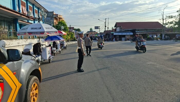 Polsek Siak Intensifkan Patroli Pasar Ramadhan, Warga Merasa Aman dan Nyaman