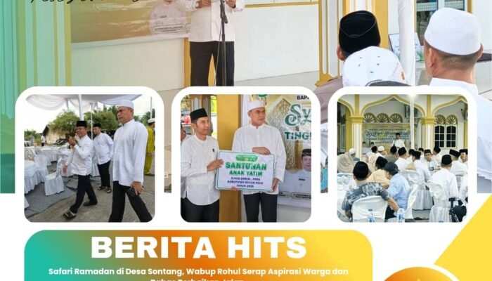 Safari Ramadan di Desa Sontang, Wabup Rohul Serap Aspirasi Warga dan Bahas Perbaikan Jalan