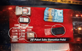 Satresnarkoba Polres Rokan Hulu Tangkap Pengedar Sabu, 28 Paket Disita