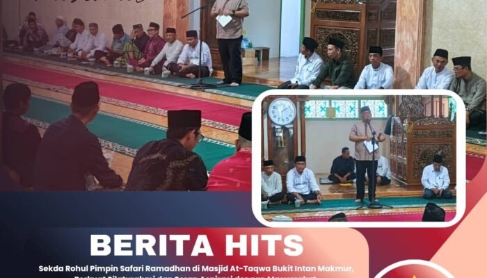 Sekda Rohul Pimpin Safari Ramadhan di Masjid At-Taqwa Bukit Intan Makmur, Perkuat Silaturahmi dan Serap Aspirasi dengan Masyarakat