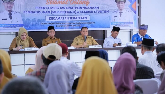 Wakil Walikota Pekanbaru Hadiri Musrenbang Kecamatan Senapelan : Serap Langsung Aspirasi Warga