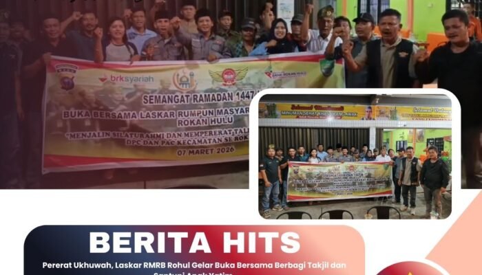 Pererat Ukhuwah, Laskar RMRB Rohul Gelar Buka Bersama Berbagi Takjil dan Santuni Anak Yatim