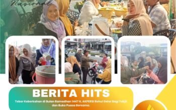 Tebar Keberkahan di Bulan Ramadhan 1447 H, AKPERSI Rohul Gelar Bagi Takjil dan Buka Puasa Bersama