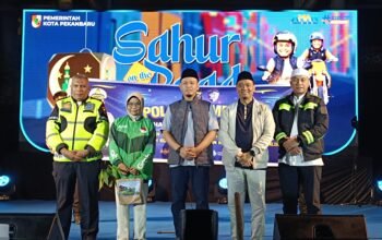 Sahur On The Road Bersama Agung Nugroho, Ditlantas Polda Riau Gaungkan Keselamatan dan Green Policing
