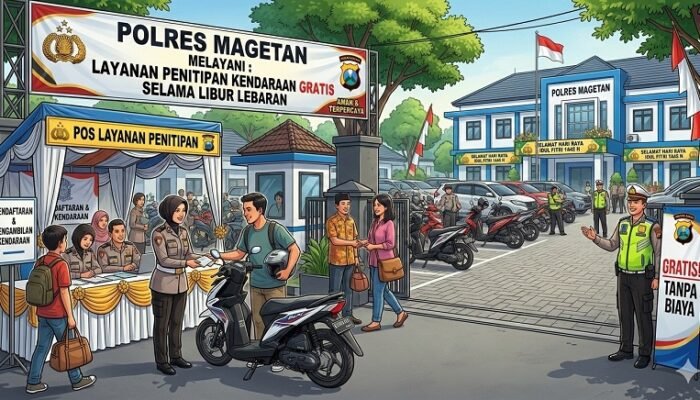 Mudik Tenang Tanpa Was-Was! Polres Magetan Sediakan Penitipan Kendaraan Gratis Selama Lebaran 2026