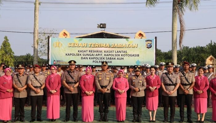 Rotasi Jabatan di Polres Siak, Kapolres Tekankan Profesionalisme dan Pelayanan Humanis