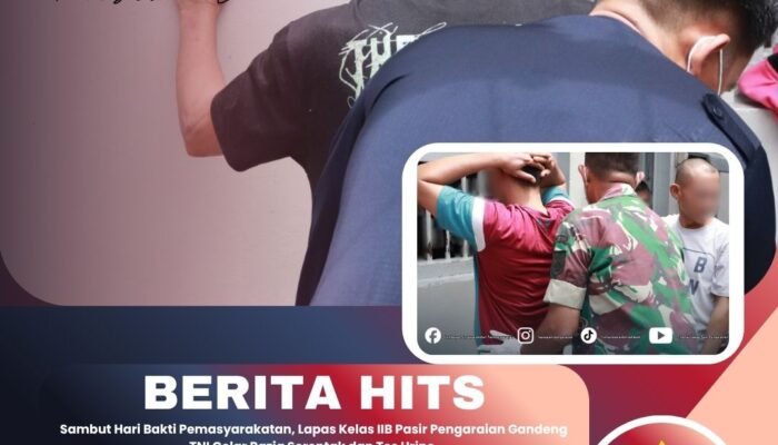 Sambut Hari Bakti Pemasyarakatan, Lapas Kelas IIB Pasir Pengaraian Gandeng TNI Gelar Razia Serentak dan Tes Urine 