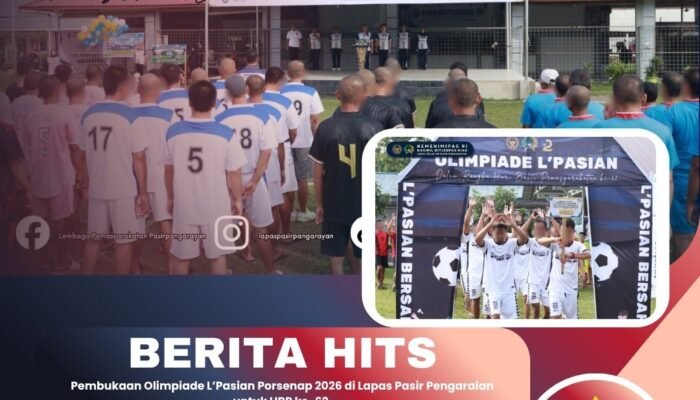 Pembukaan Olimpiade L’Pasian Porsenap 2026 di Lapas Pasir Pengaraian untuk HBP ke-62
