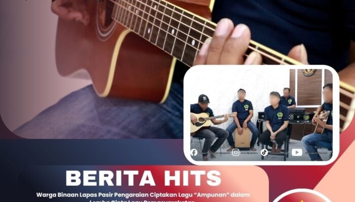 Warga Binaan Lapas Pasir Pengaraian Ciptakan Lagu “Ampunan” dalam Lomba Cipta Lagu Pemasyarakatan