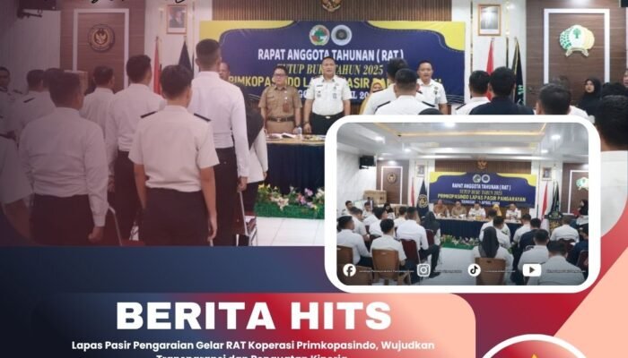 Lapas Pasir Pengaraian Gelar RAT Koperasi Primkopasindo, Wujudkan Transparansi dan Penguatan Kinerja