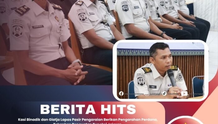 Kasi Binadik dan Giatja Lapas Pasir Pengaraian Berikan Pengarahan Perdana, Tekankan Penguatan Tupoksi Jajaran