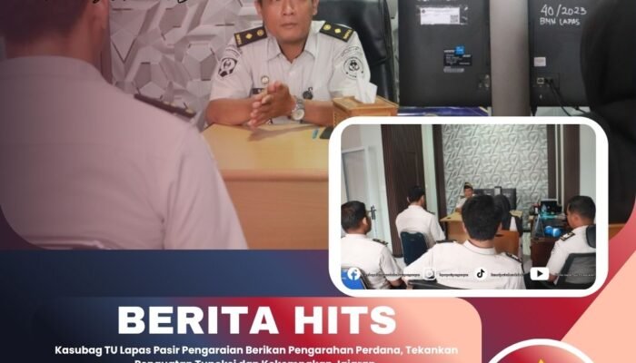 Kasubag TU Lapas Pasir Pengaraian Berikan Pengarahan Perdana, Tekankan Penguatan Tupoksi dan Kekompakan Jajaran