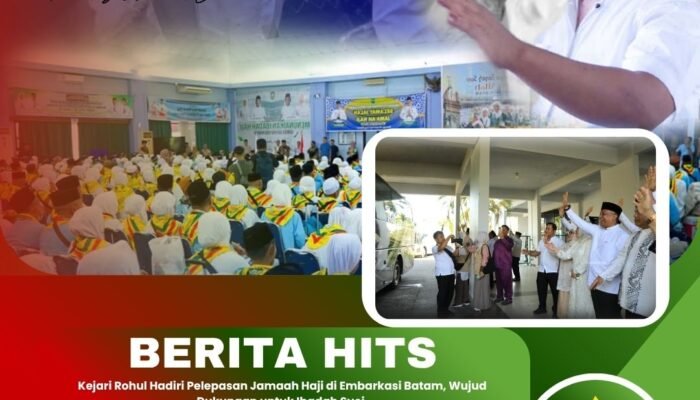 Kejari Rohul Hadiri Pelepasan Jamaah Haji di Embarkasi Batam, Wujud Dukungan untuk Ibadah Suci