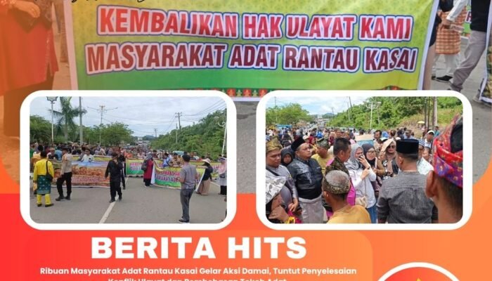 Ribuan Masyarakat Adat Rantau Kasai Gelar Aksi Damai, Tuntut Penyelesaian Konflik Ulayat dan Pembebasan Tokoh Adat