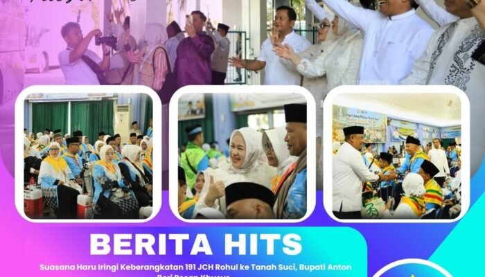 Suasana Haru Iringi Keberangkatan 191 JCH Rohul ke Tanah Suci, Bupati Anton Beri Pesan Khusus