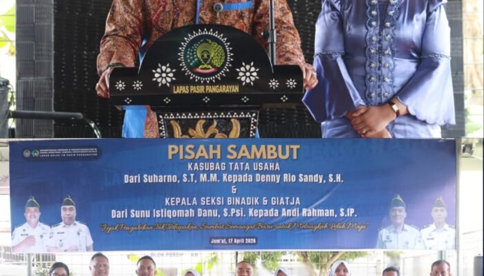 Lapas Pasir Pangarayan Gelar Pisah Sambut Pejabat Struktural, Wujudkan Regenerasi dan Penguatan Kinerja