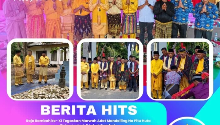 Raja Rambah ke- XI Tegaskan Marwah Adat Mandailing Na Pitu Huta Tetap Lestari di Luhak Rambah