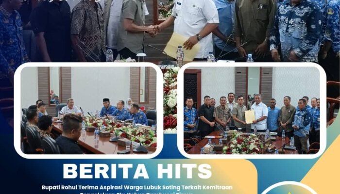 Bupati Rohul Terima Aspirasi Warga Lubuk Soting Terkait Kemitraan Pengelolaan Eks Kebun Tambusai Timur