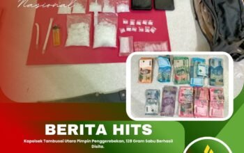 Kapolsek Tambusai Utara Pimpin Penggerebekan, 128 Gram Sabu Berhasil Disita