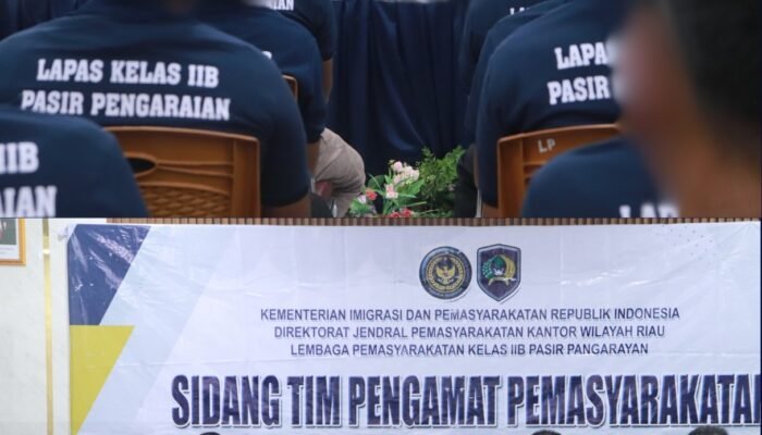 43 Warga Binaan Lapas Pasir Pengaraian Jalani Sidang TPP 