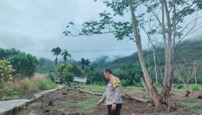 Polsek Rokan IV Koto Perkuat Ketahanan Pangan di Desa Cipang Kiri Hulu