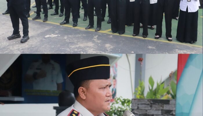 Lapas Pasir Pangarayan Gelar Apel Pagi Senin, Kalapas Tekankan Adaptasi Jabatan dan Komitmen Integritas