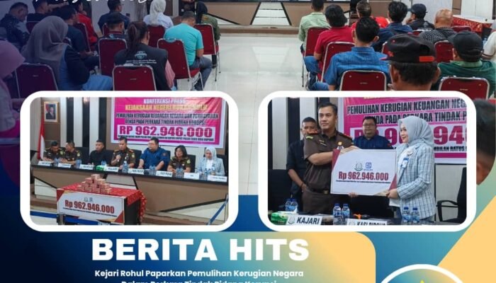 Kejari Rohul Paparkan Pemulihan Kerugian Negara Dalam Perkara Tindak Pidana Korupsi